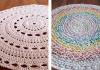Utilitarian handicrafts from old things: grandma's crochet rug